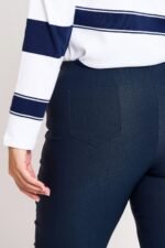 Παντελόνι Στρετς Lara Μπλε | Plus Size Ρούχα - Image 4