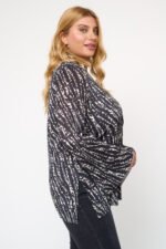 Πουκάμισο Πλισέ Εμπριμέ Gabriella | Plus Size Ρούχα - Image 2