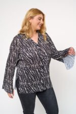 Πουκάμισο Πλισέ Εμπριμέ Gabriella | Plus Size Ρούχα - Image 3