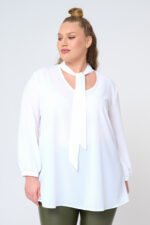 Πουκαμίσα Με Γραβάτα Sasa Λευκό JUCITA