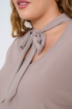 Πουκαμίσα Με Γραβάτα Sasa | Plus Size Ρούχα - Image 4