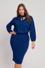 Πουκαμίσα Με Γραβάτα Sasa Μπλε JUCITA