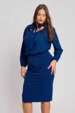 Πουκαμίσα Με Γραβάτα Sasa | Plus Size Ρούχα - Image 3