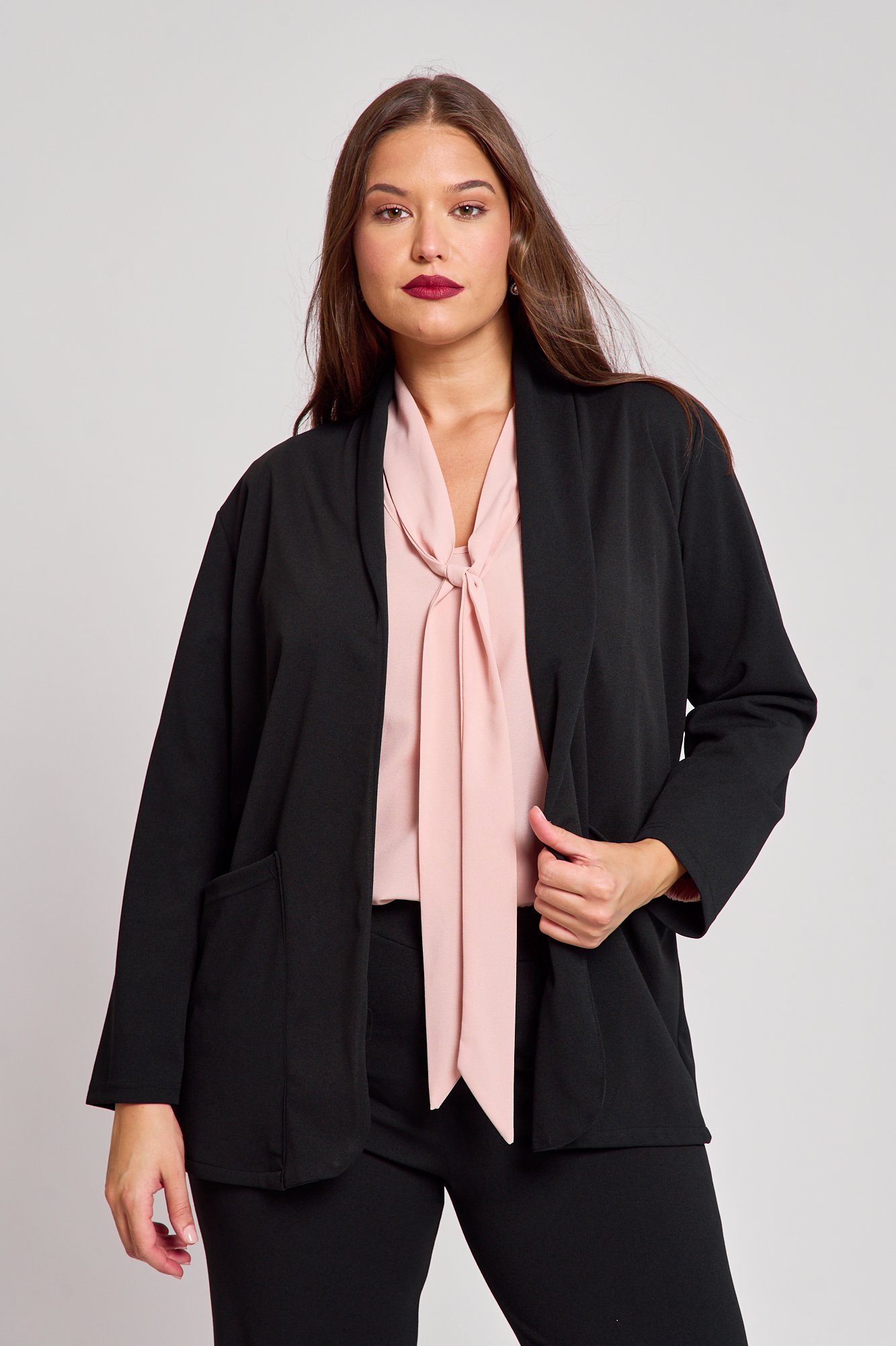 Σακάκι-Κρεπ-Alora-Μαύρο Σακάκι Κρεπ Alora Μαύρο JUCITA