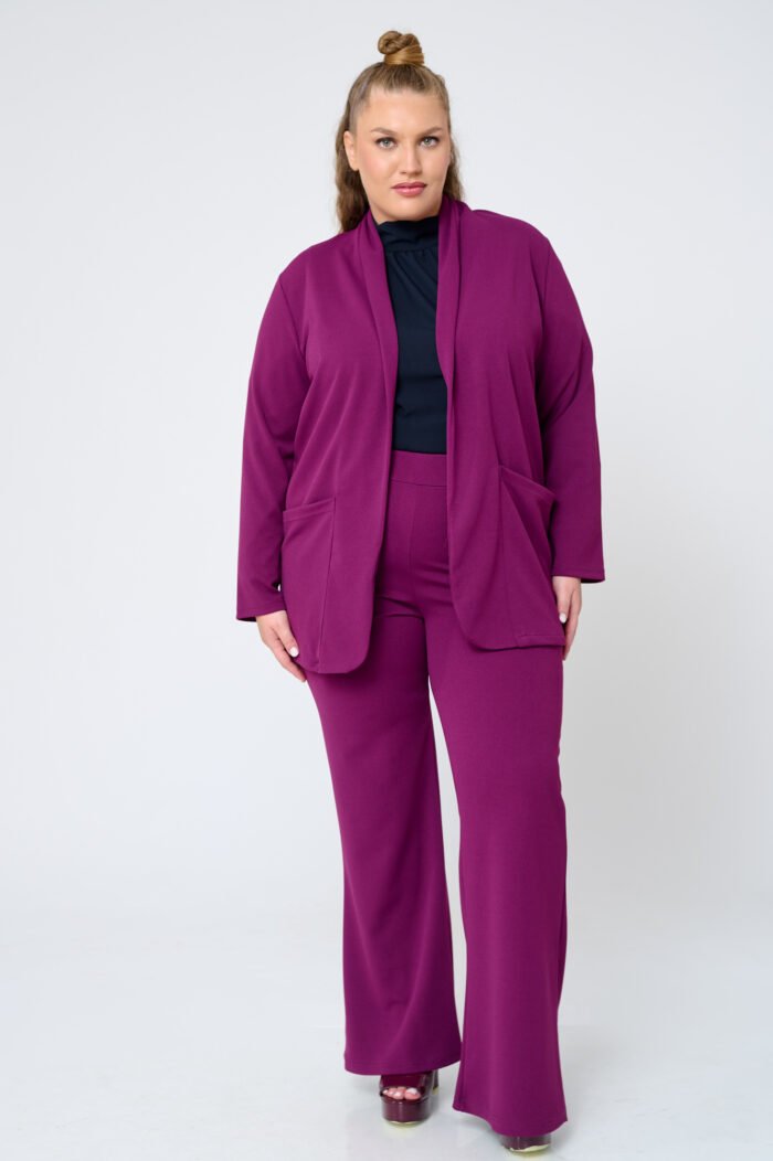 Παντελόνι Καμπάνα Κρεπ Chloe Magenta JUCITA