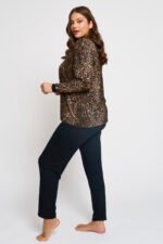 Σετ Πιτζάμας Leopard Patty | Plus Size Ρούχα - Image 4