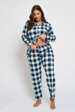 Σετ Πιτζάμας Polyxeni Καρό | Plus Size Ρούχα - Image 2