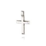 Σταυρός Βάπτισης Val΄Oro Σκέτος για Αγόρι Λευκό Χρυσό 14 Καρατίων Κ14 038163