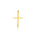 Σταυρός Βάπτισης από Κίτρινο Χρυσό Κ14 με Διαμάντια 041095