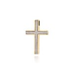 Σταυρός Βάπτισης για Αγόρι Val΄Oro από Δίχρωμο Χρυσό Κ14 040834