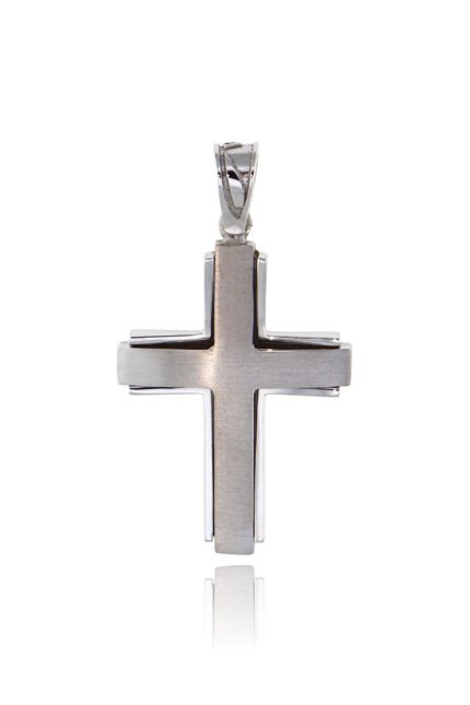 Σταυρός Βάπτισης για Αγόρι Val΄Oro από Λευκό Χρυσό Κ14 034920