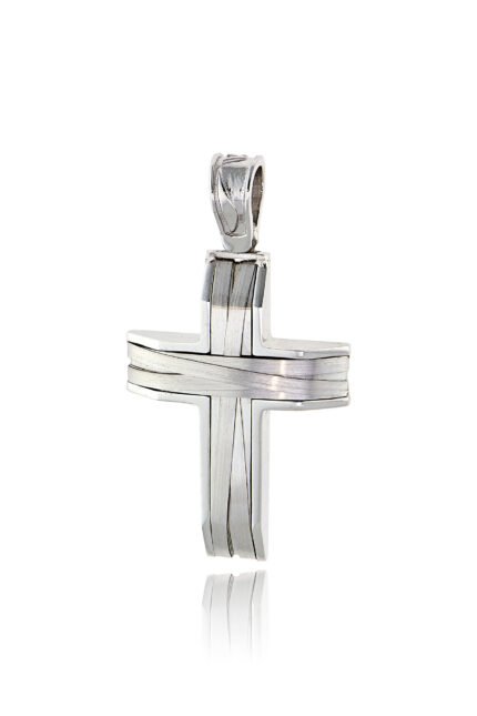 Σταυρός Βάπτισης για Αγόρι Val΄Oro από Λευκό Χρυσό Κ14 035188