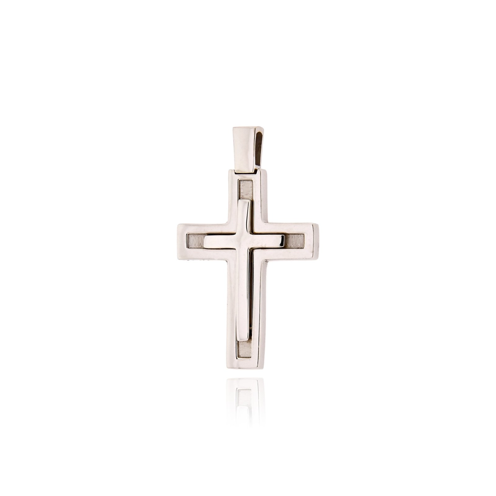 Christos Simatos Σταυρός Βάπτισης για Αγόρι Val΄Oro από Λευκό Χρυσό Κ14 041038