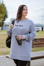 Φούτερ με Κέντημα Jucita | Plus Size Ρούχα - Image 3