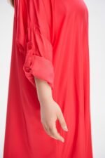 Φόρεμα Midi Silky Καρπουζί | Plus Size Ρούχα - Image 2