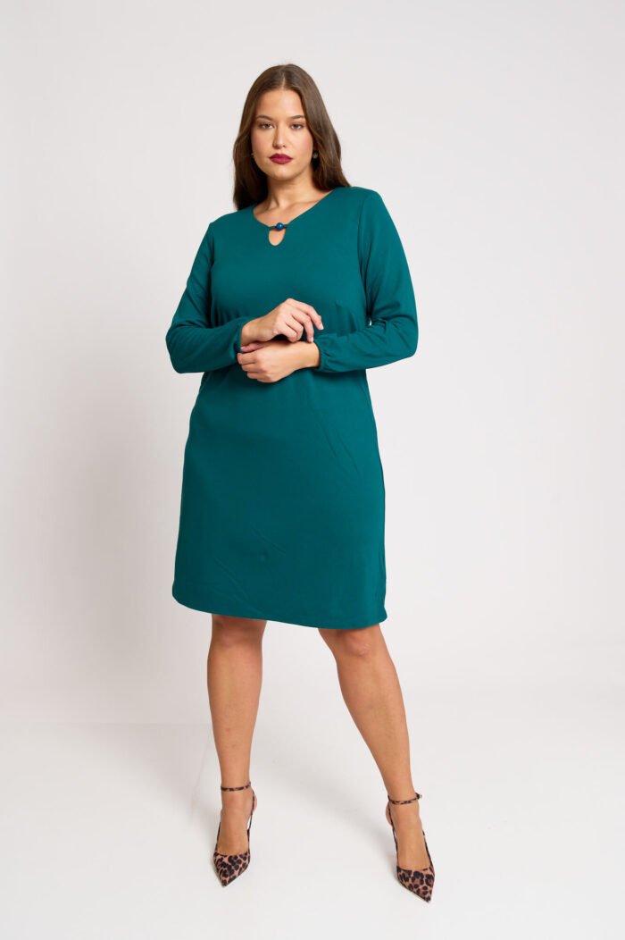 Φόρεμα Ίσιο Midi Francesca | Plus Size Ρούχα - Image 3