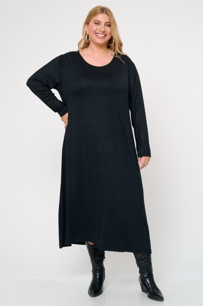 Φόρεμα Ελαστικό Midi Billy | Plus Size Ρούχα - Image 3