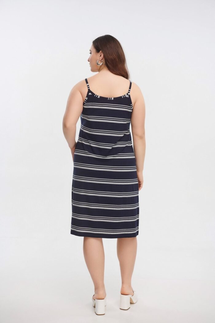 Φόρεμα Ελαστικό Τιραντάκι Sail | Plus Size Ρούχα - Image 4