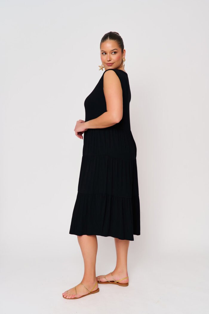 Φόρεμα Ελαστικό με Βολάν | Plus Size Ρούχα - Image 4