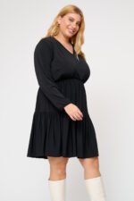 Φόρεμα Ζέρσεϊ με Βολάν | Plus Size Ρούχα - Image 3