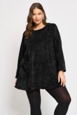 Φόρεμα Κοτλέ Kristalia Μαύρο JUCITA