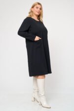 Φόρεμα Κρεπ Τσέπες Άλφα | Plus Size Ρούχα - Image 2