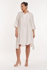 Φόρεμα Κρεπ με Γιακά | Plus Size Ρούχα - Image 2