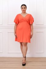 Φόρεμα Κρουαζέ Μίνι Ourania | Plus Size Ρούχα - Image 2