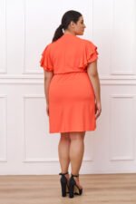 Φόρεμα Κρουαζέ Μίνι Ourania | Plus Size Ρούχα - Image 3