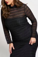 Φόρεμα Μάξι Δαντελωτό με | Plus Size Ρούχα - Image 3