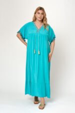 Φόρεμα Μάξι Καφτάνι Vasiliki | Plus Size Ρούχα - Image 3