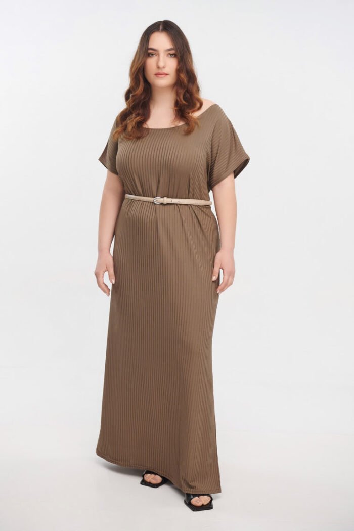 Φόρεμα Μάξι σε Διάταξη | Plus Size Ρούχα - Image 2