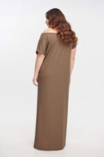 Φόρεμα Μάξι σε Διάταξη | Plus Size Ρούχα - Image 4