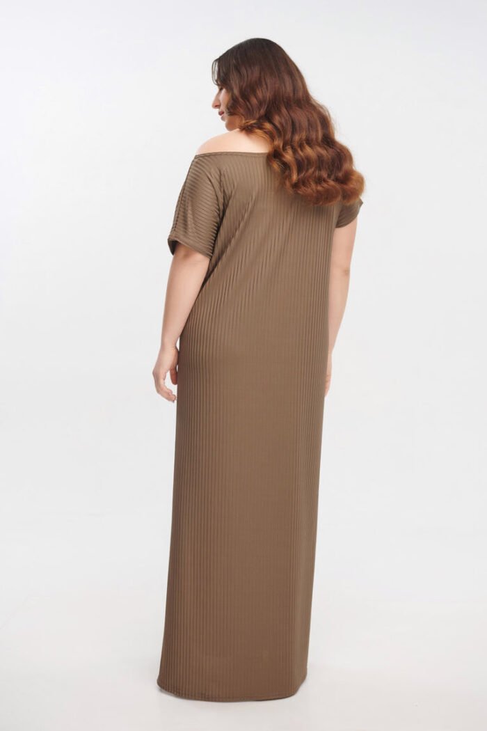 Φόρεμα Μάξι σε Διάταξη | Plus Size Ρούχα - Image 4