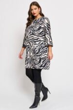 Φόρεμα Σατέν Ζεμπρέ Mirella | Plus Size Ρούχα - Image 2