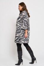 Φόρεμα Σατέν Ζεμπρέ Mirella | Plus Size Ρούχα - Image 3