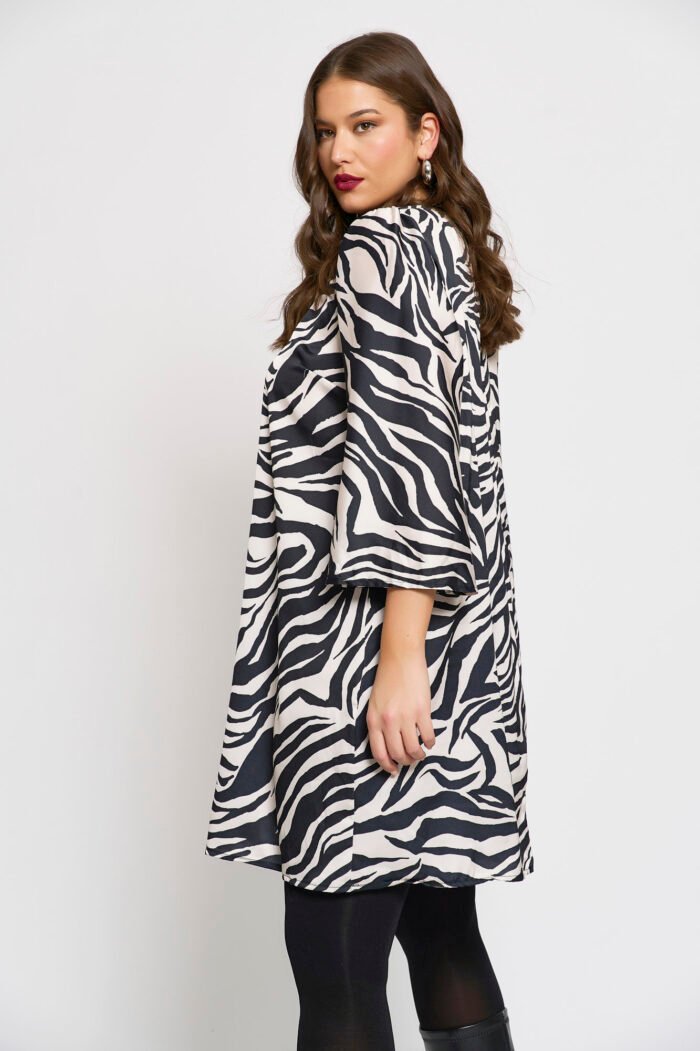 Φόρεμα Σατέν Ζεμπρέ Mirella | Plus Size Ρούχα - Image 4