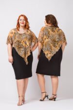 Φόρεμα με Leopard Τουνίκ | Plus Size Ρούχα - Image 2