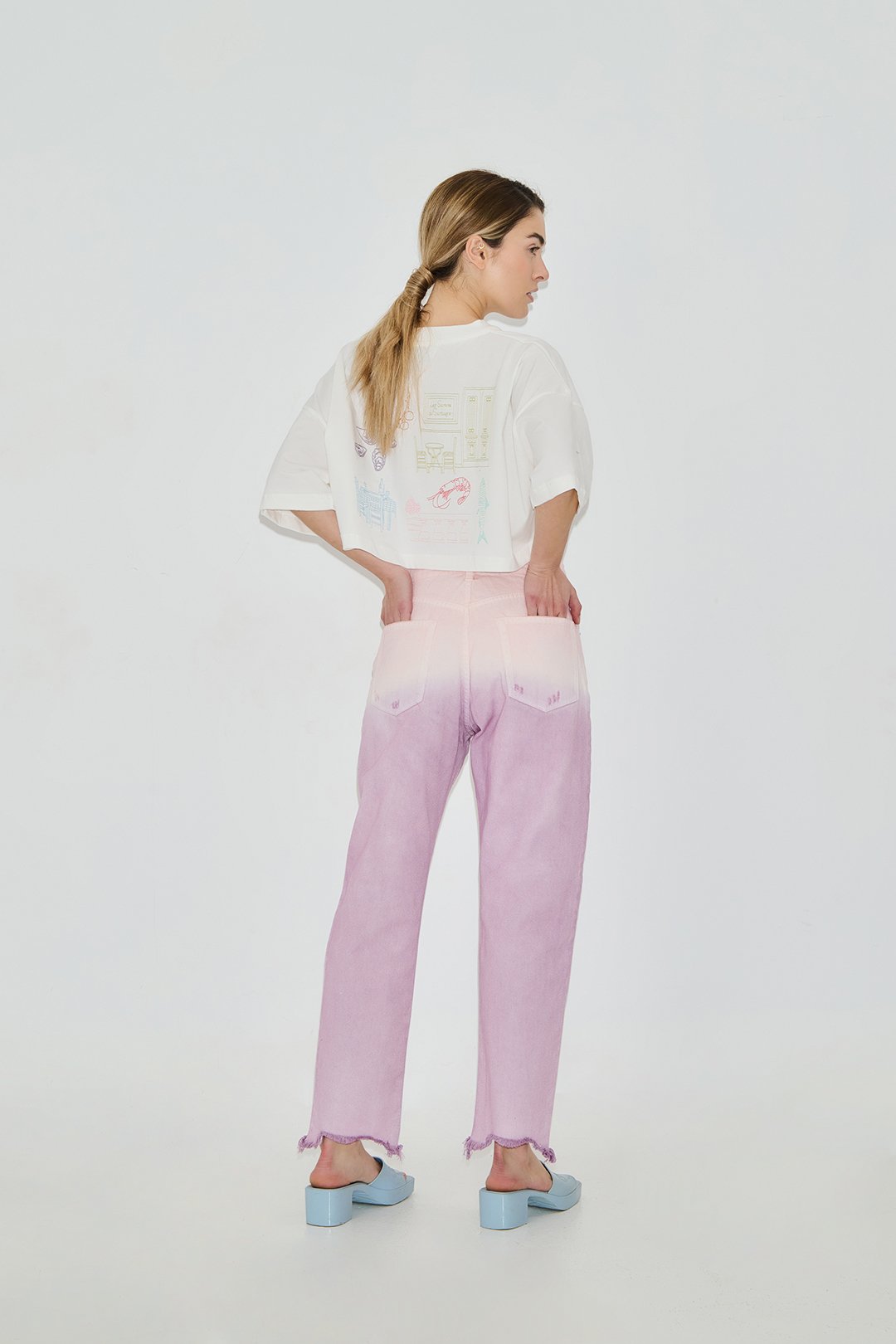 Amy-tie-dye-jeans-LILAC-2 Amy tie dye jeans | PCP CLOTHING - Image 3