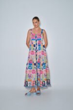 Brigitte Dress BLUE | PCP CLOTHING - Image 2