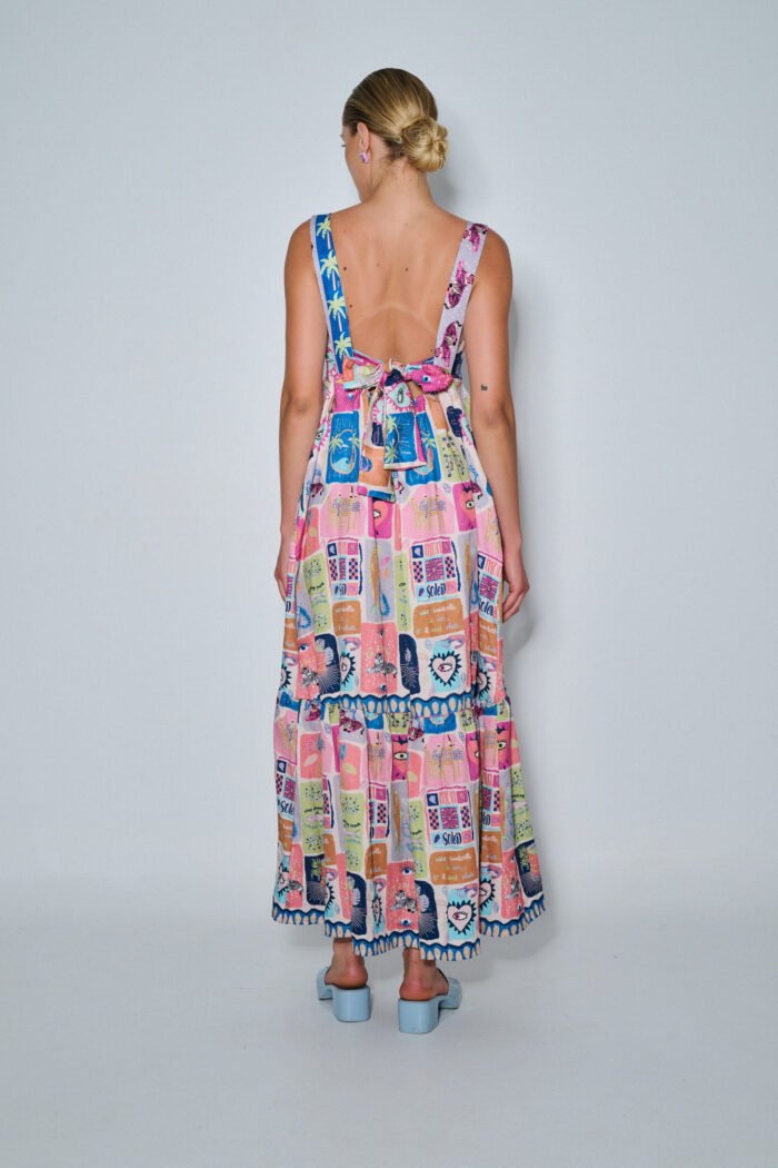 Brigitte Dress BLUE | PCP CLOTHING - Image 3