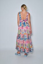 Brigitte Dress BLUE | PCP CLOTHING - Image 4