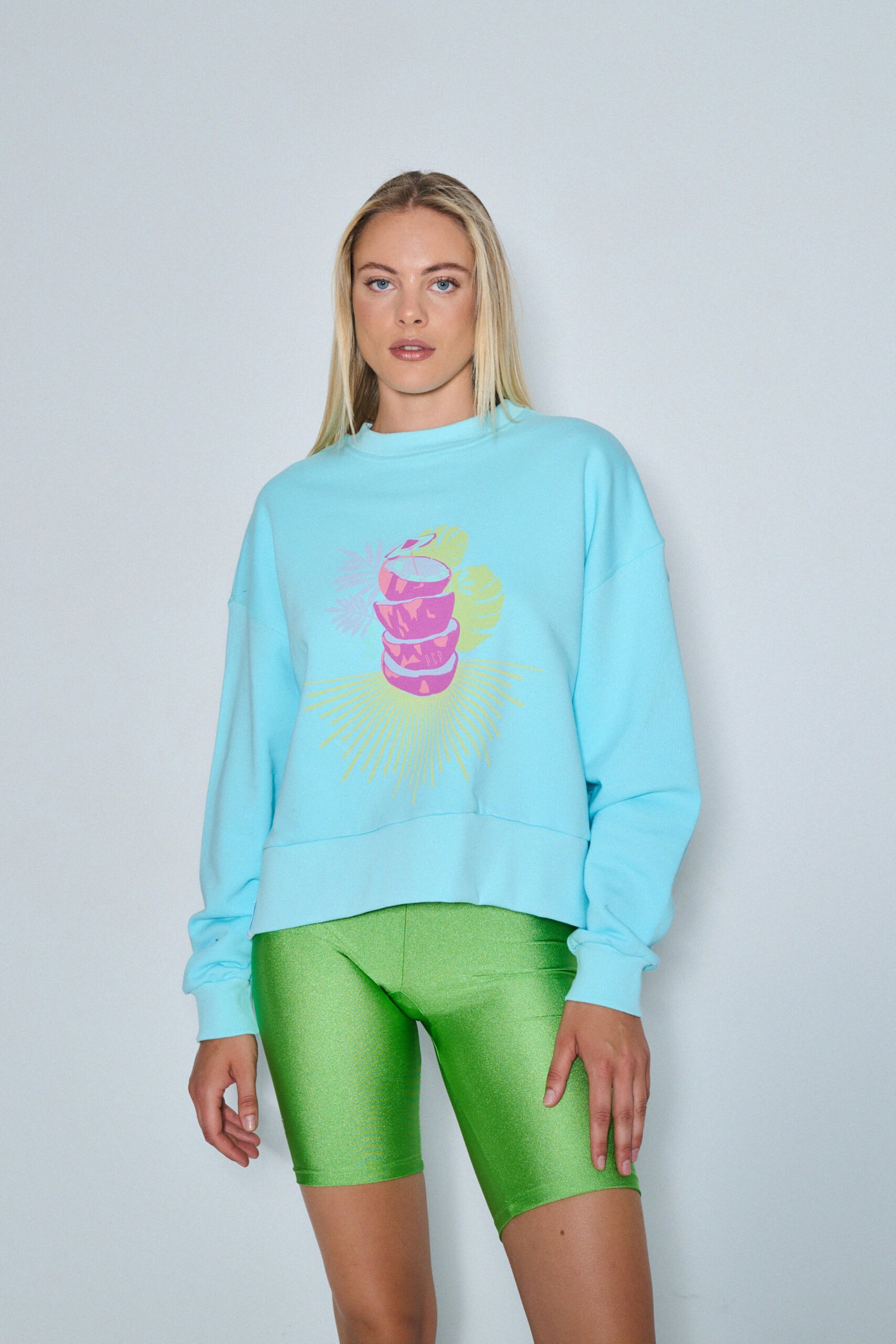 Coconut-crewneck-MINT Coconut crewneck - MINT