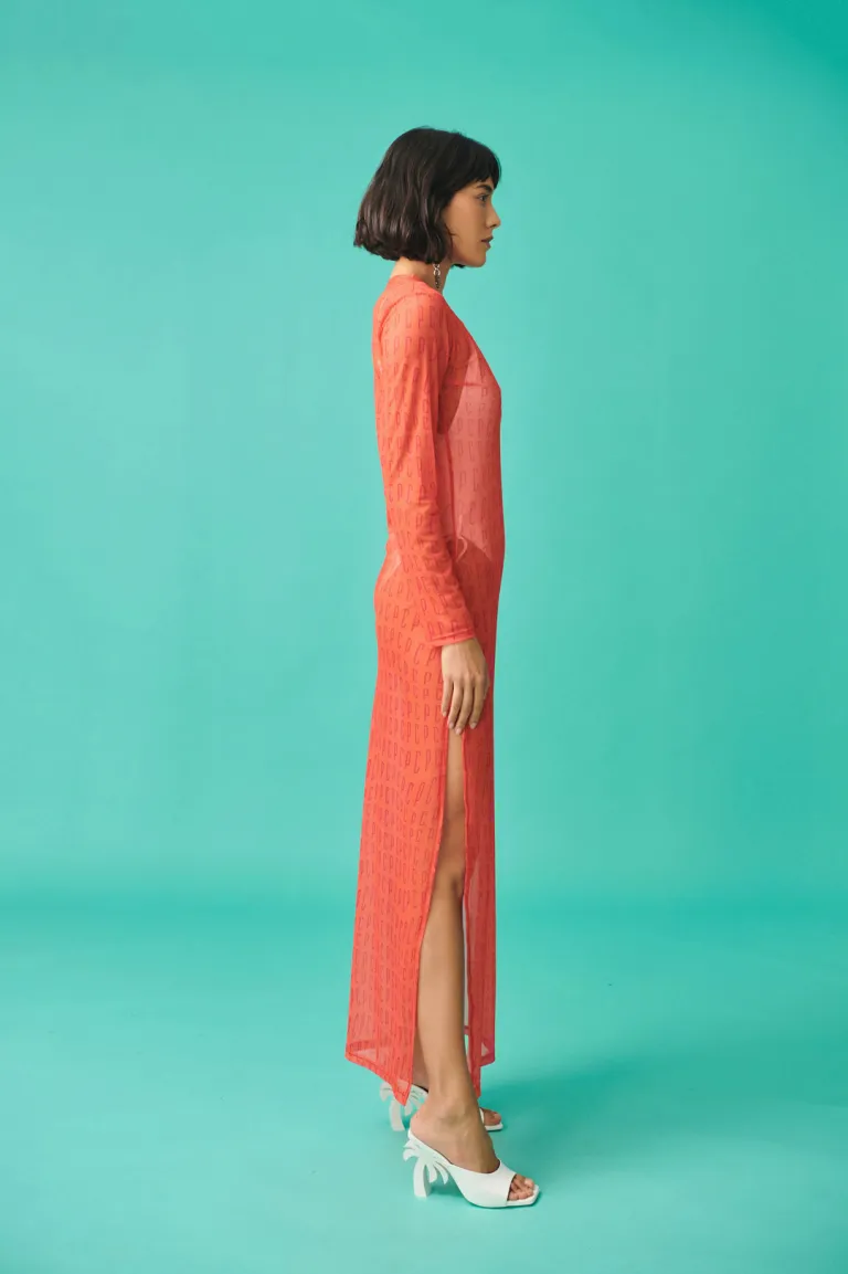 Evie-Φόρεμα-Διαφάνεια-PCP-CORAL-1 Evie Φόρεμα Διαφάνεια PCP - Image 2