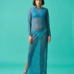 Evie Φόρεμα Διαφάνεια - WAVES BLUE