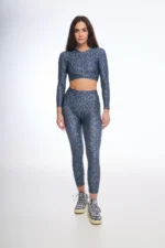 Printed crop top BLACK WHITE  | PCP CLOTHING - Image 4