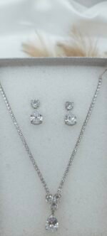 '' Magia '' νυφικό σετ κοσμημάτων ασημένιο - Image 2