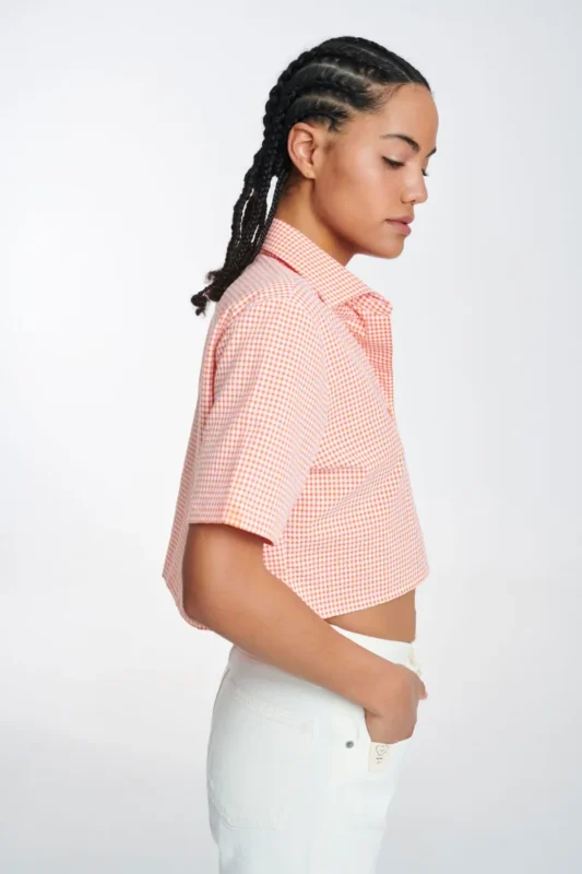 Lola Καρό Πουκάμισο - ORANGE