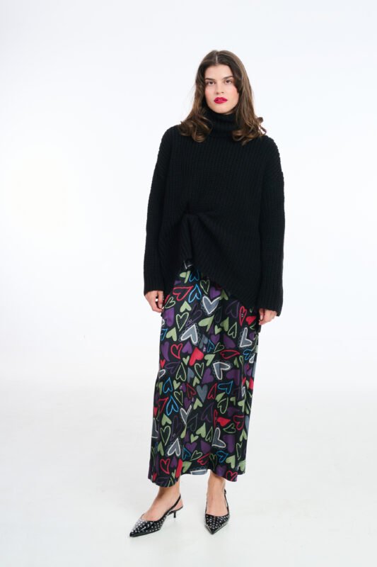Long Skirt Hearts - WINELookbook - 2024W - ΓΥΝΑΙΚΕΙΑ - ΡΟΥΧΑ - ΦΟΥΣΤΑ