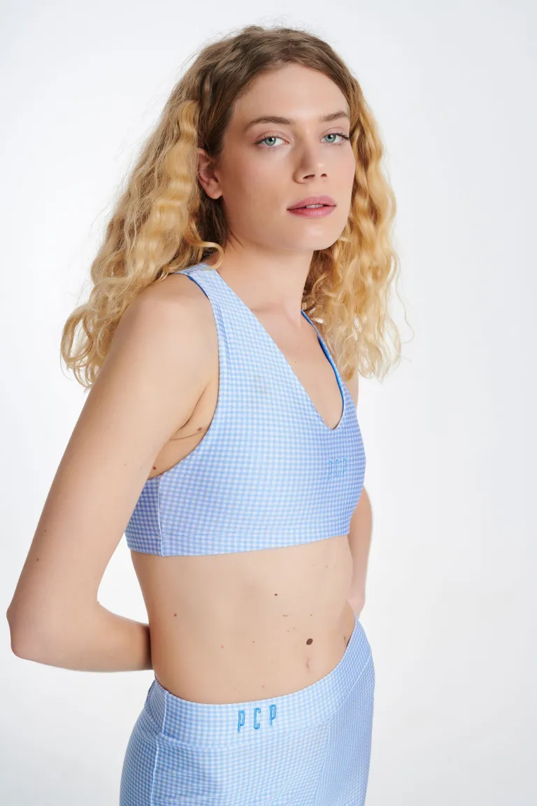PCP-Genesis-Αθλητικό-Τοπ-PLAID-LIGHT-BLUE PCP Genesis Αθλητικό Τοπ - PLAID LIGHT BLUE